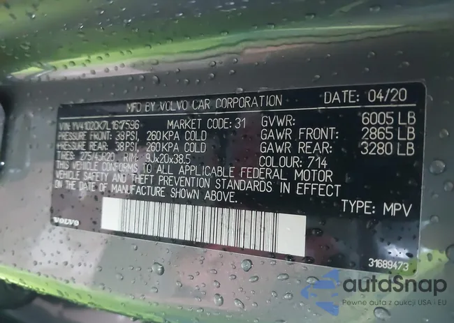 YV4102CK7L1617596: 42138439