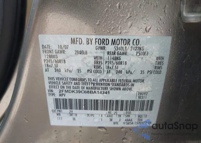 2FMDK39C68BA14341: 42138462