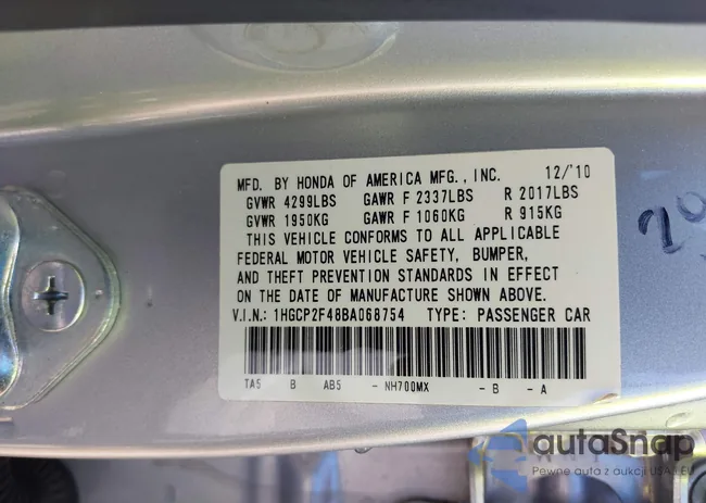 1HGCP2F48BA068754: 42138466