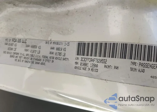 3C3CFFDR4FT620552: 42139633