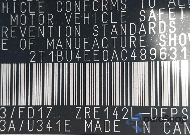 2T1BU4EE0AC489631: 42139875