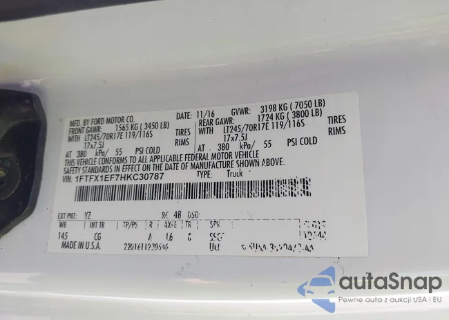 1FTFX1EF7HKC30787: 42139892