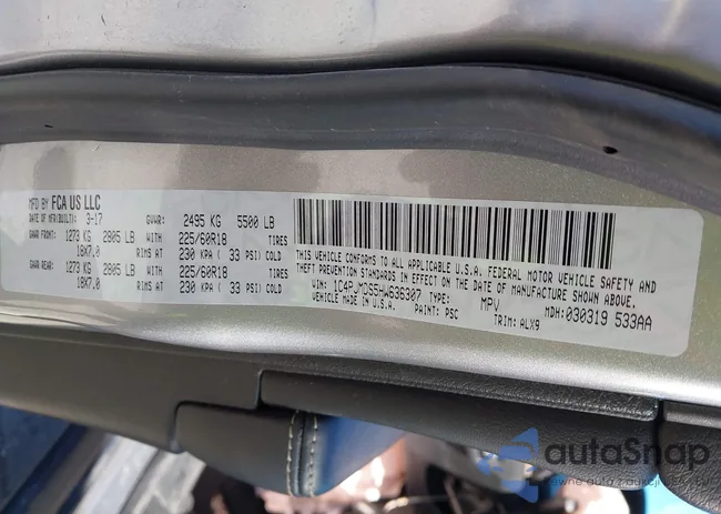 1C4PJMDS5HW636307: 42139393