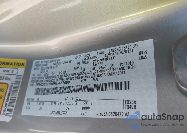 1FMDE8BH9RLA87599: 42140524