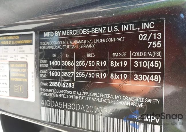 4JGDA5HB0DA202334: 42140618