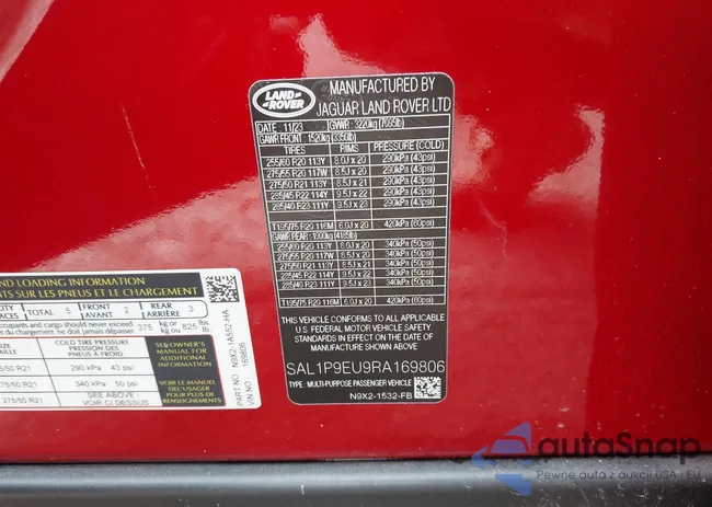 SAL1P9EU9RA169806: 42140988