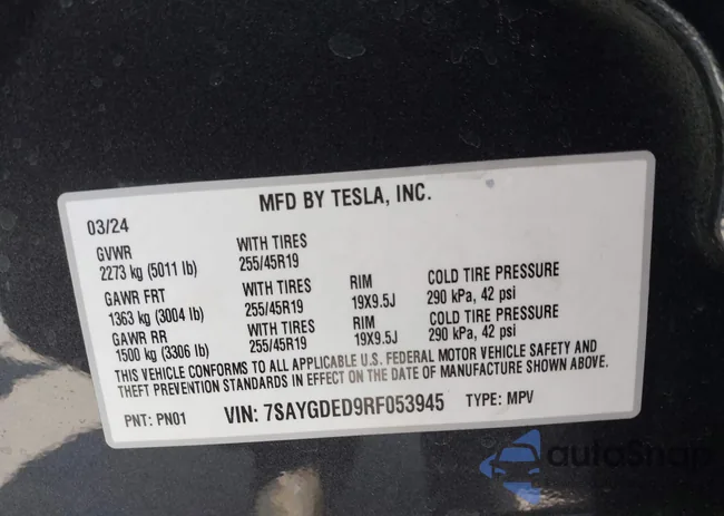 7SAYGDED9RF053945: 42141077