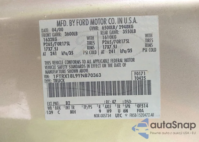 1FTRX18L9YNB70363: 42140312