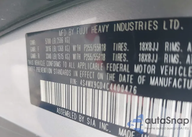 4S4WX9GD4C4400476: 42140480