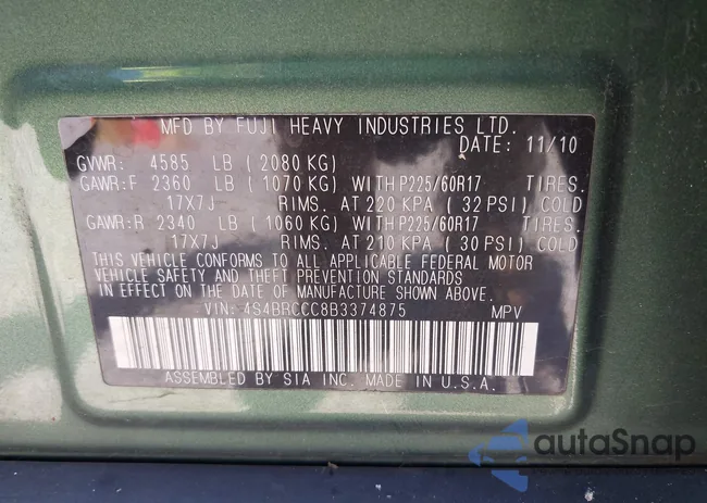 4S4BRCCC8B3374875: 42141875