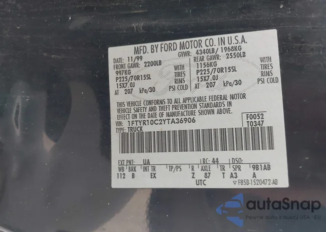 1FTYR10C2YTA36906: 42142057