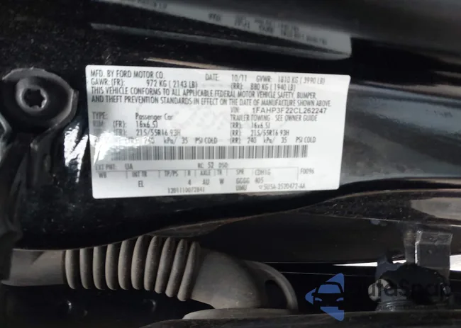 1FAHP3F22CL262247: 42141162