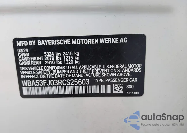 WBA53FJ03RCS25603: 42141231