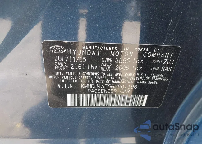 KMHDH4AE5GU607196: 42141313