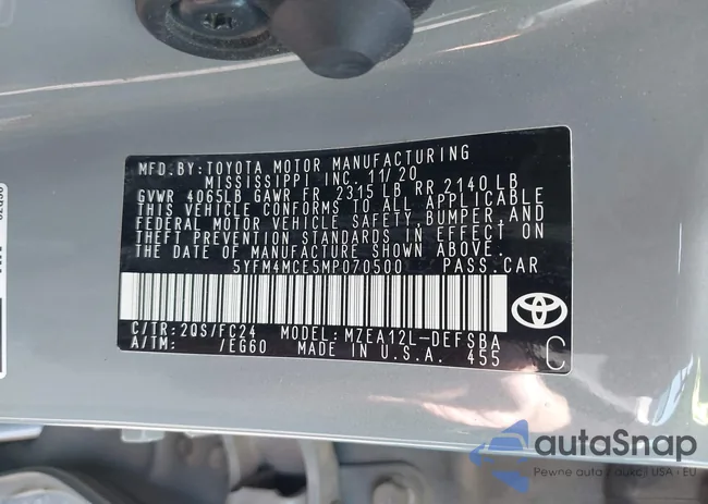 5YFM4MCE5MP070500: 42141342