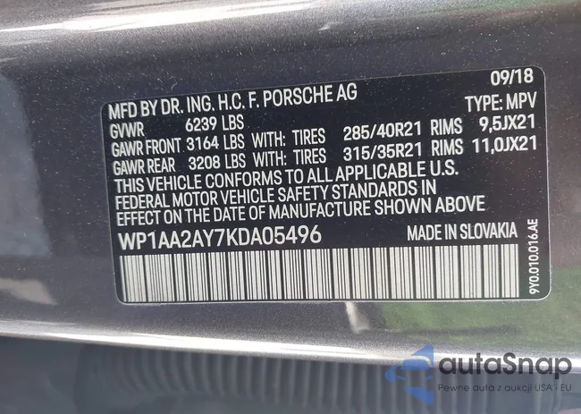 WP1AA2AY7KDA05496: 42142840