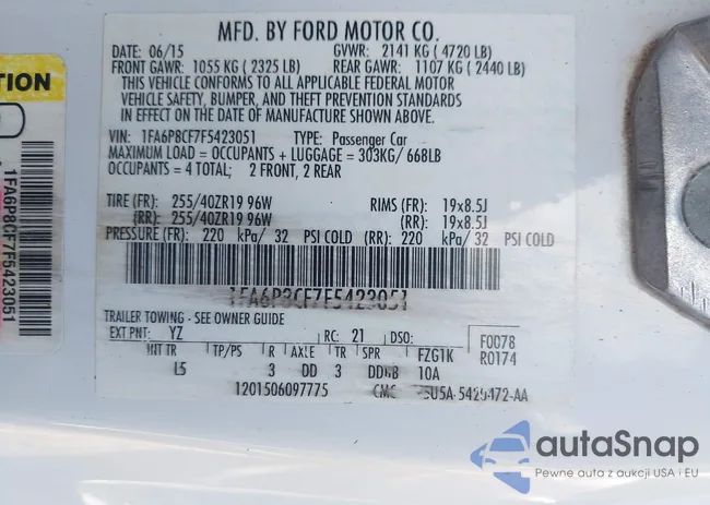 1FA6P8CF7F5423051: 42142850