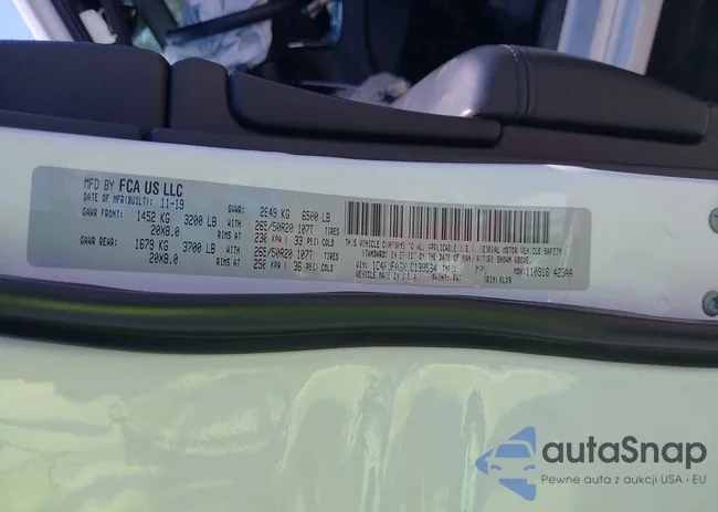 1C4RJFAGXLC199564: 42142905