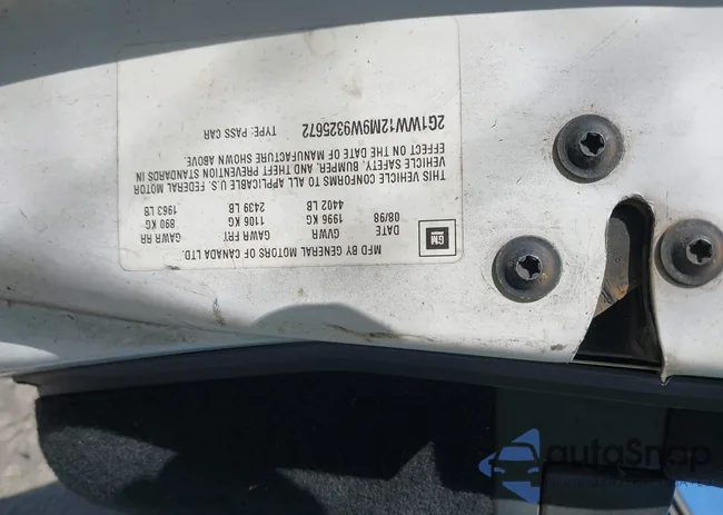 2G1WW12M9W9325672: 42142919