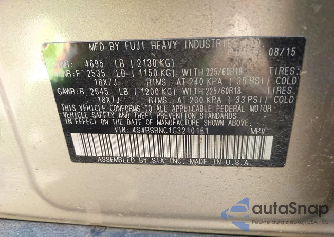 4S4BSBNC1G3210161: 42143086