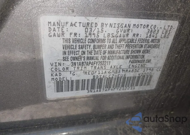 3N1AB7AP4FY252211: 42142349