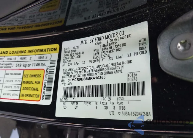 3FMCR9B68MRA10365: 42143735