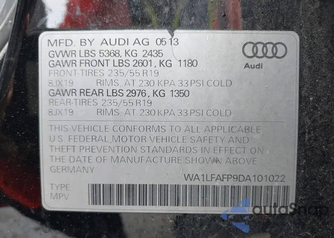 WA1LFAFP9DA101022: 42143862