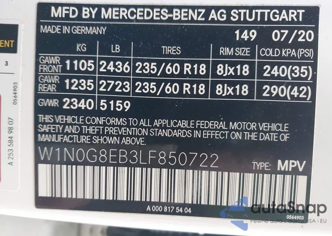 W1N0G8EB3LF850722: 42143874