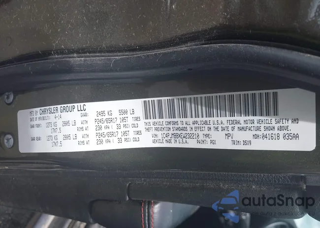 1C4PJMBBXEW232210: 42143917