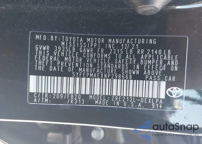 5YFEPMAEXNP298668: 42144033