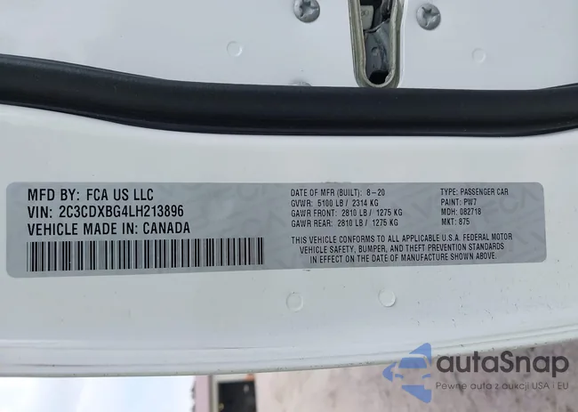 2C3CDXBG4LH213896: 42143333