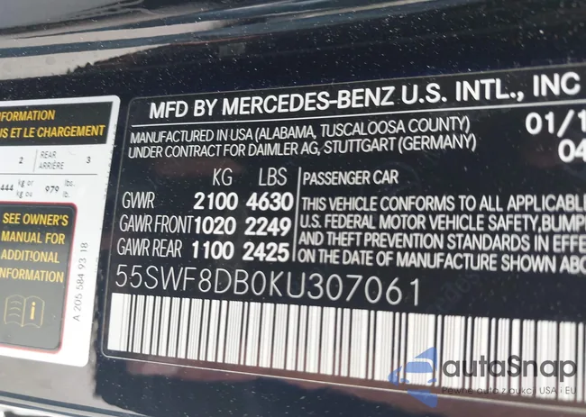 55SWF8DB0KU307061: 42143403