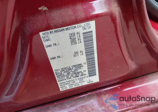 1N4AL3AP1FC116023: 42144847