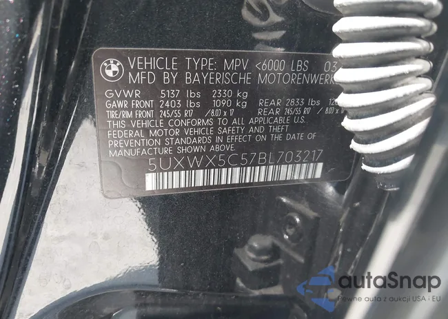 5UXWX5C57BL703217: 42144890