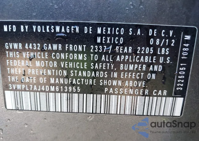 3VWPL7AJ4DM613955: 42144933