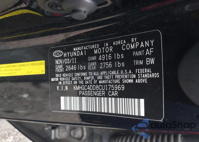 KMHGC4DD8CU175969: 42144182