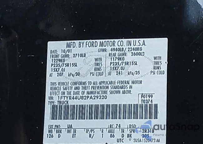 1FTYR44U82PA29320: 42144188