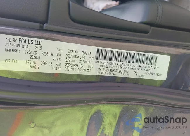 1C4RJFAG8KC666043: 42144331