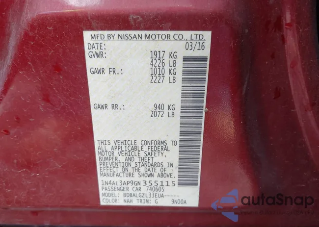 1N4AL3AP9GN355115: 42144412