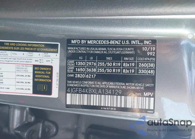 4JGFB4KBXLA134129: 42145759