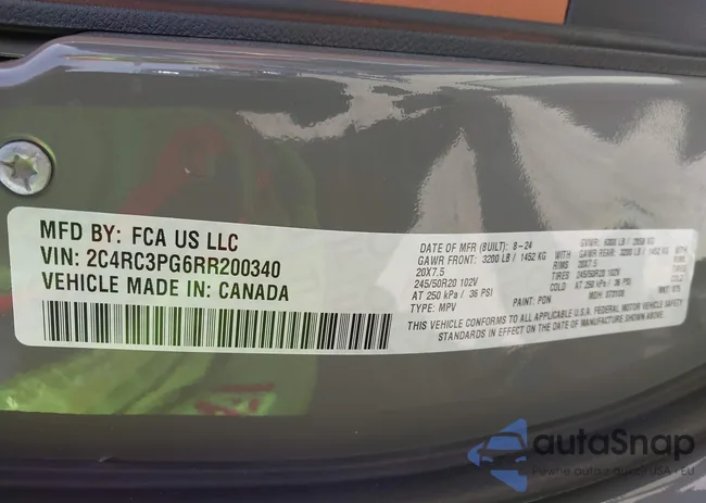 2C4RC3PG6RR200340: 42145805