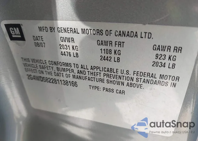 2G4WD582281138166: 42145919