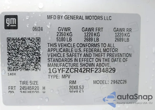 1GYFZCR42RF234829: 42145964