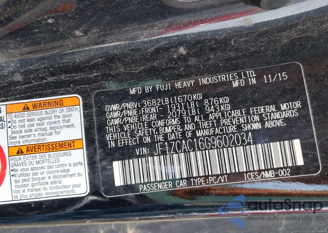 JF1ZCAC16G9602034: 42145981