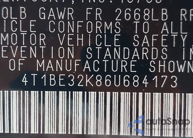 4T1BE32K86U684173: 42145156