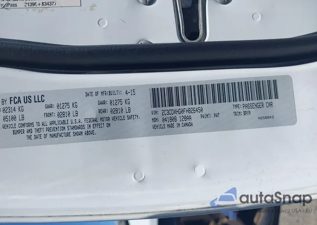 2C3CDXHG0FH826450: 42145242