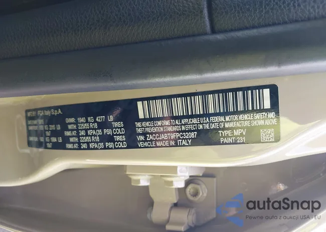 ZACCJABT9FPC32087: 42145310