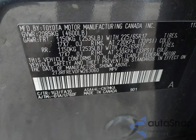 2T3RFREV0FW263060: 42146744