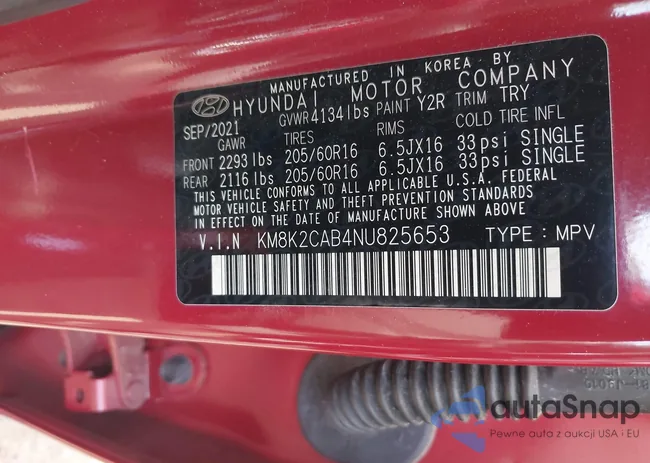 KM8K2CAB4NU825653: 42146982