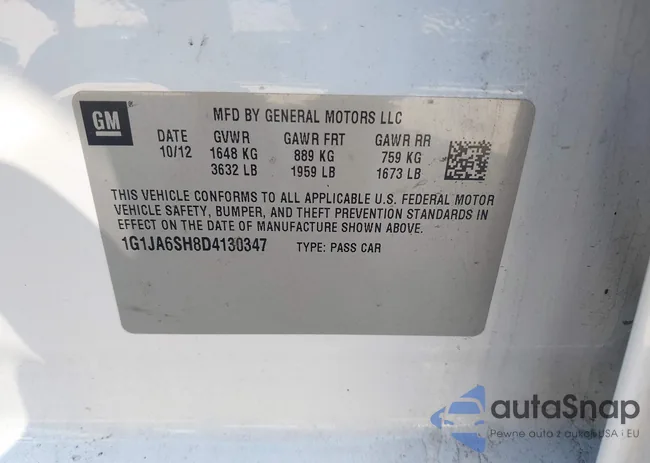 1G1JA6SH8D4130347: 42146150